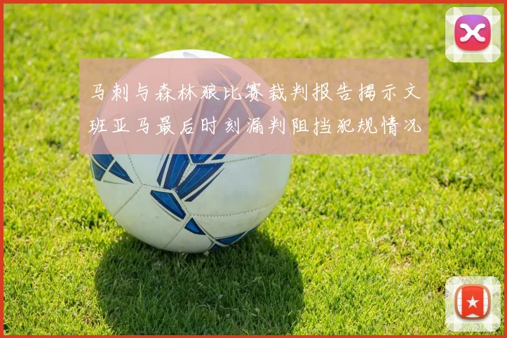 马刺与森林狼比赛裁判报告揭示文班亚马最后时刻漏判阻挡犯规情况