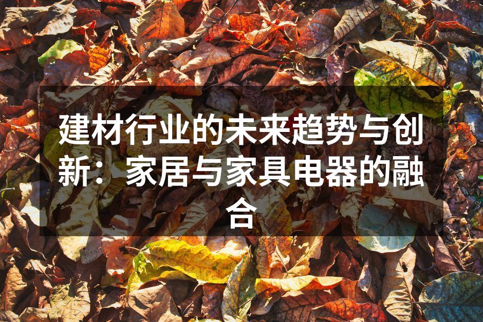 建材行业的未来趋势与创新：家居与家具电器的融合